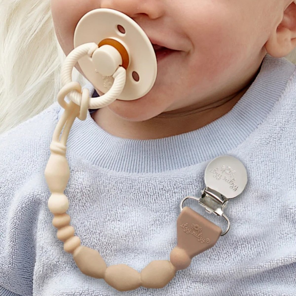 Sweetie Strap™ Pacifier Clip - Ombre Toast Braided